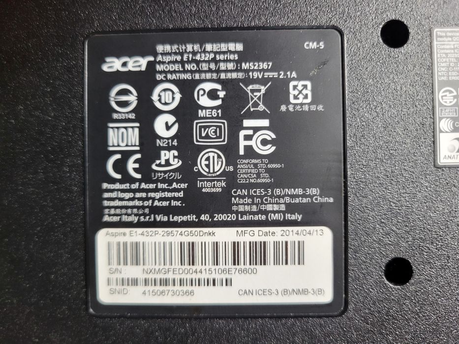 Laptop Acer cu Touchscreen 500GB