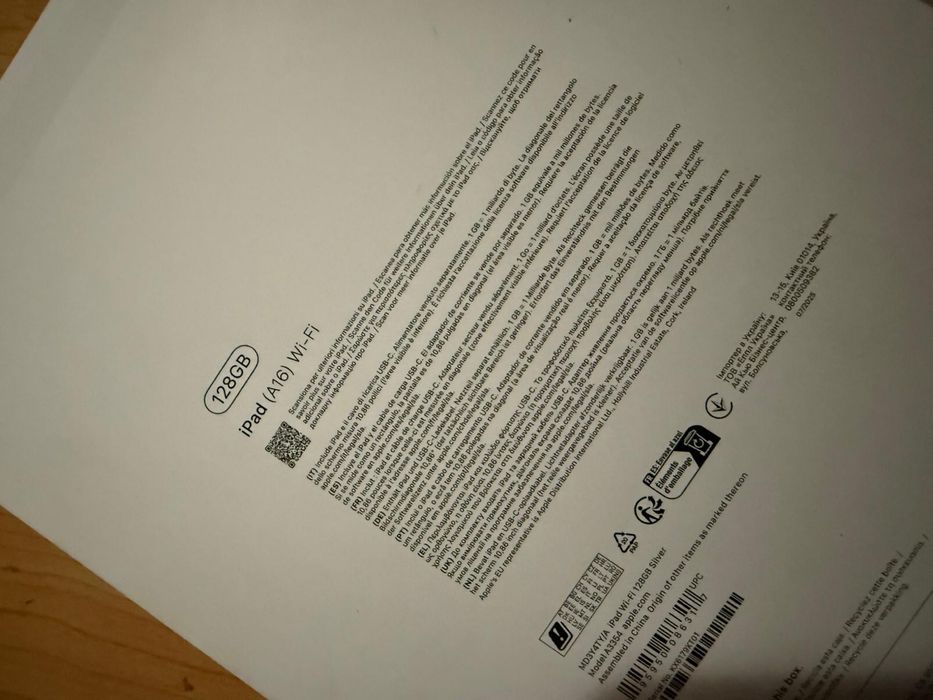 Apple iPad A16 100% baterie