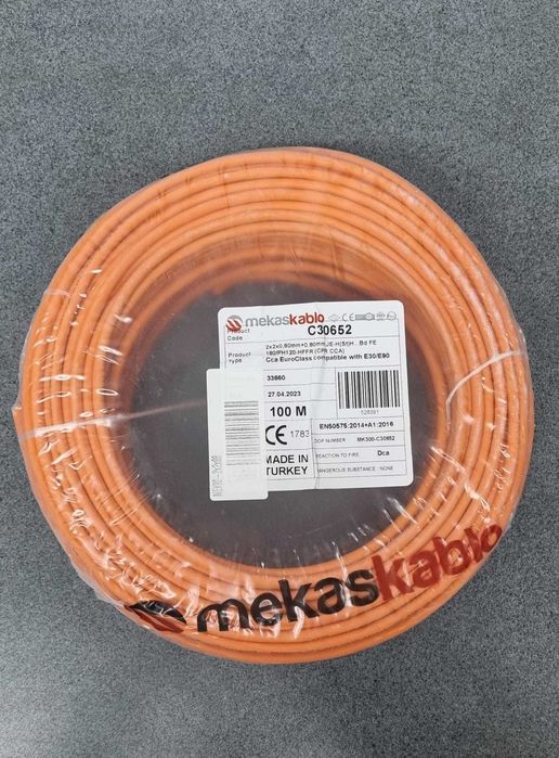 Cablu incendiu JE-H(St)H FE 180 E30/E90, 2x2x08 rola 100m Nou