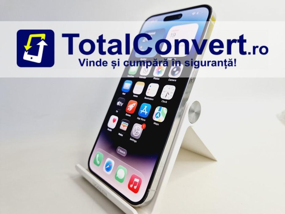 Apple iPhone 14 Pro Max 128GB Silver 6GB, Garantie 24 luni | #R86779
