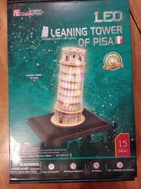 Puzzle 3D - Turnul înclinat din Pisa-15 piese- lumină LED încorporată