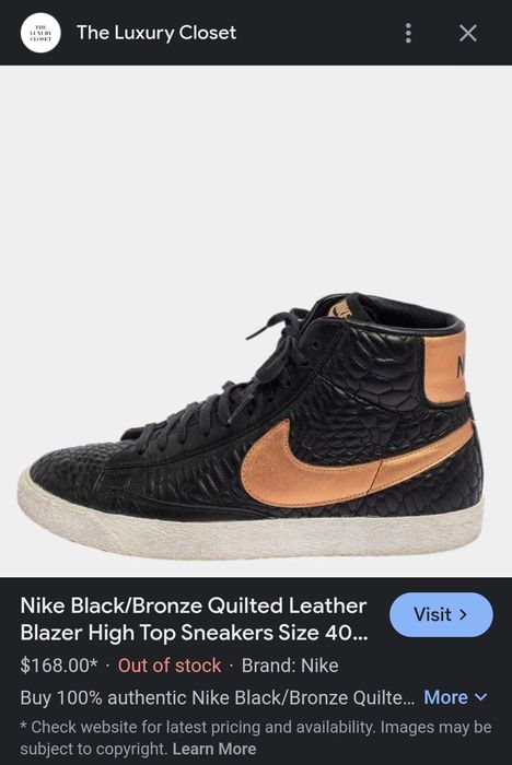 Nike blazer high NOI, piele