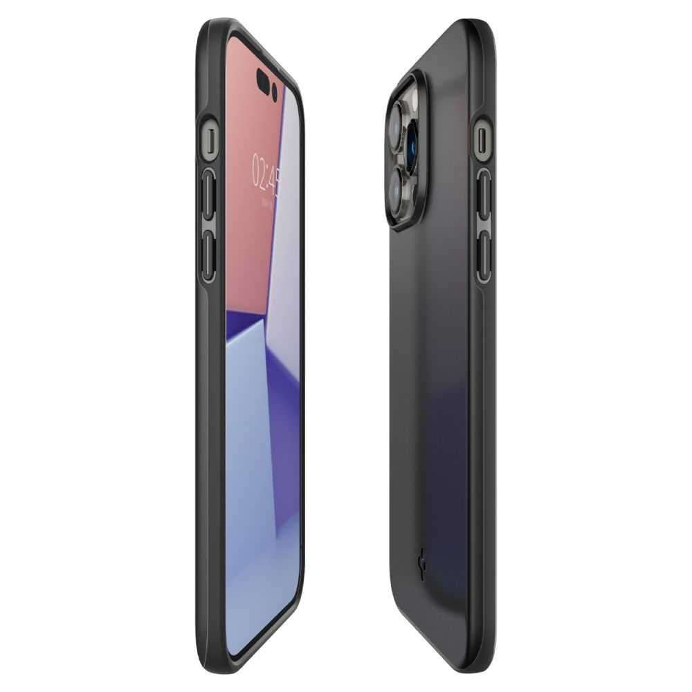 Противоударен Калъф за Spigen Thin Fit iPhone 14 Pro/Pro Max Black