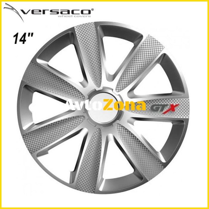 14" Тасове за джанти Versaco Carbon GTX - Silver