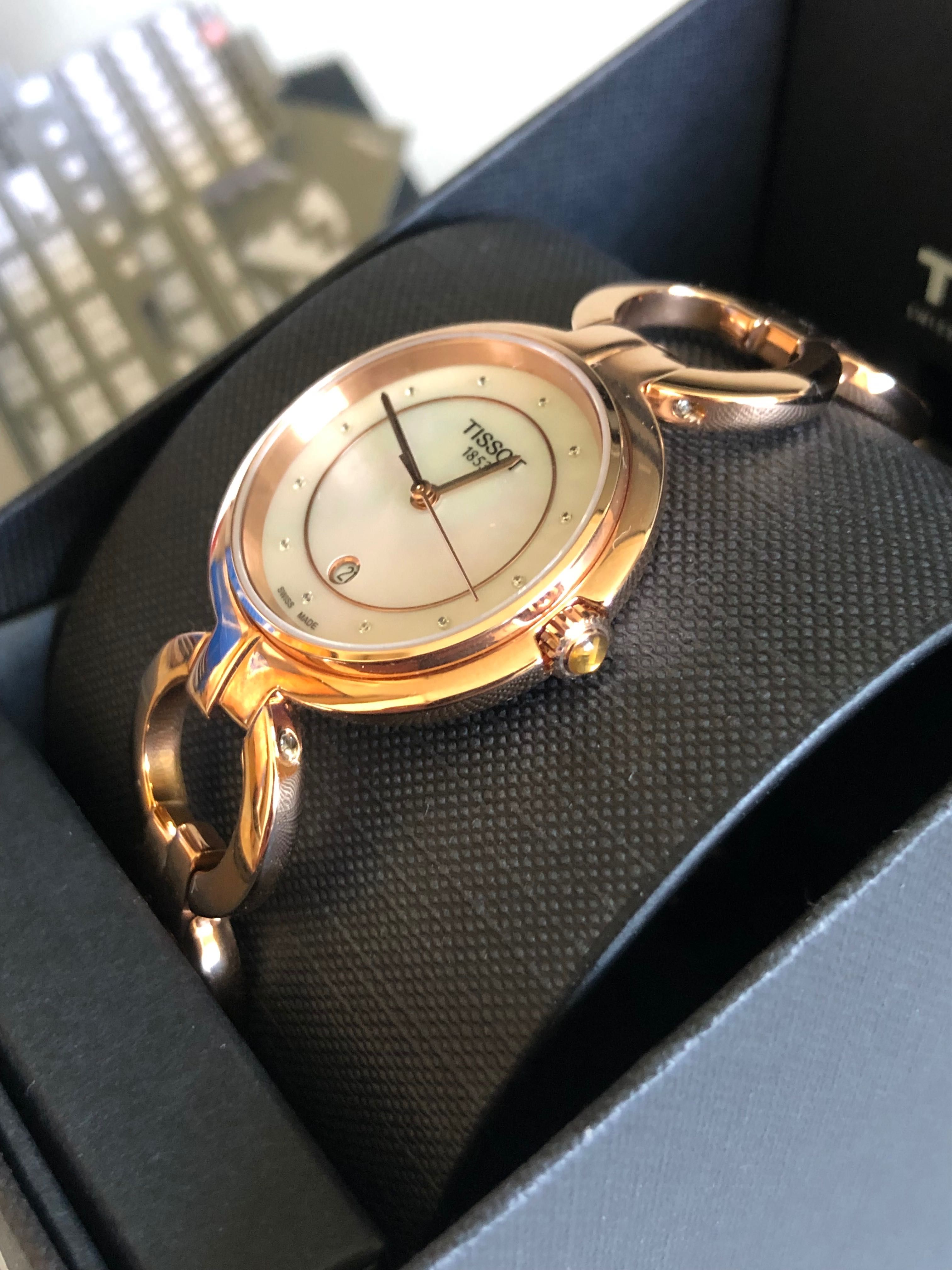 Ceas Tissot Flamingo Lady'S  Rose Gold Perlat