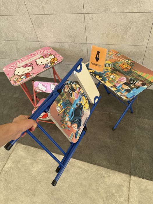 Складной детский столик со стульчико Качество очень хорошее 3-6 лет