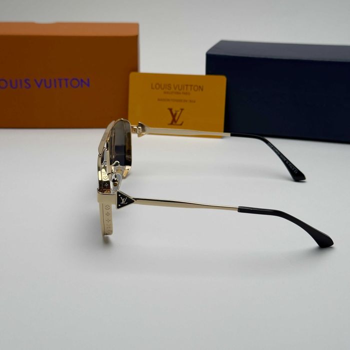 Слънчеви очила Louis Vuitton Classic Gold Frame нови, унисекс, UV400