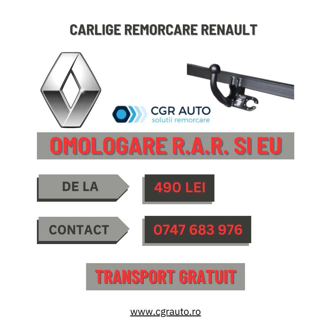 Carlige remorcare Renault siguranta si calitate premium