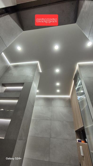 СКИДКИ. Натяжные потолки, без запаха, и швов.