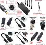 Универсално Зарядно 36V 42V LiIon Батерия 5.5 RCA 3Pin XLR F-Pin Tou F