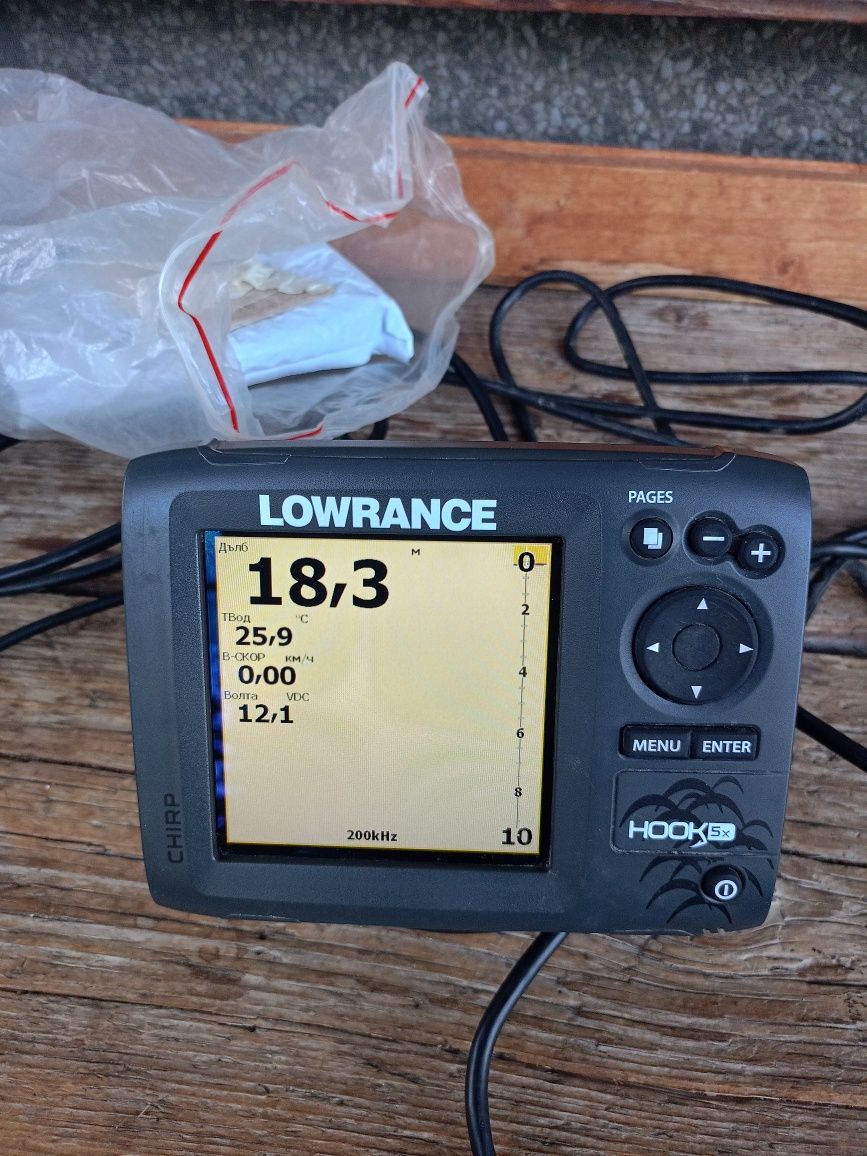 Сонар  Lowrance hook 5 chirp!