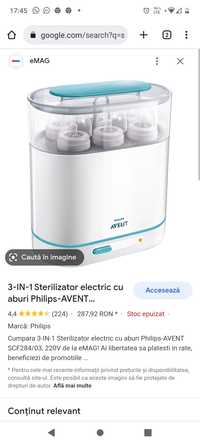 Sterilizator 3 in 1 Philips Avent