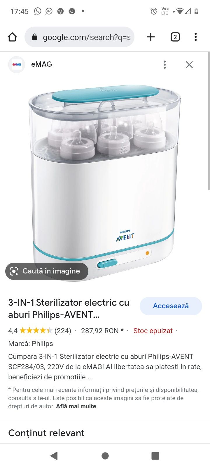 Sterilizator 3 in 1 Philips Avent