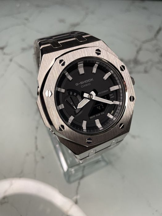 Ceas G-SHOCK ga-2100 mod Royal Casioak (Silver)