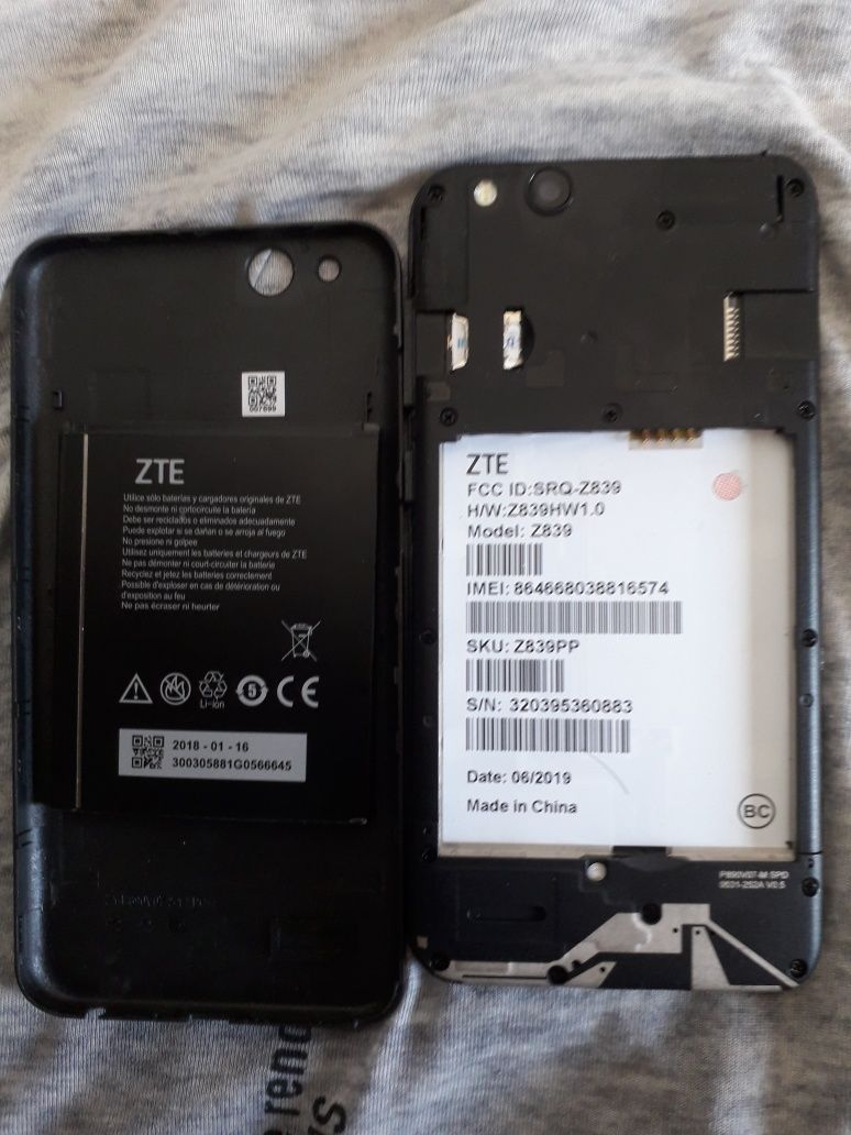 Telefon ZTE model Z 839 - an 2019