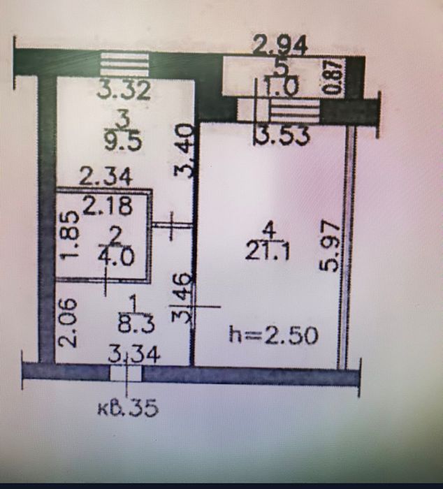 Продается однокомнатная квартира, район КШТ