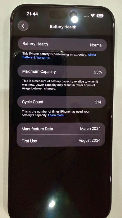 iPhone 15 Pro Max Blue Titanium 256GB