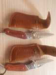 Briceag din inox de Damasc lucrat manual