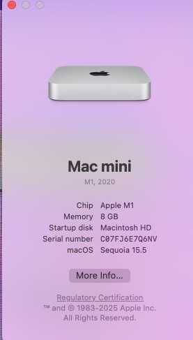 2x Mac Mini M1 8GB