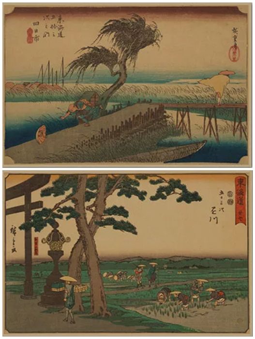 Poster/print tematica japoneza hârtie kraft 42x30cm