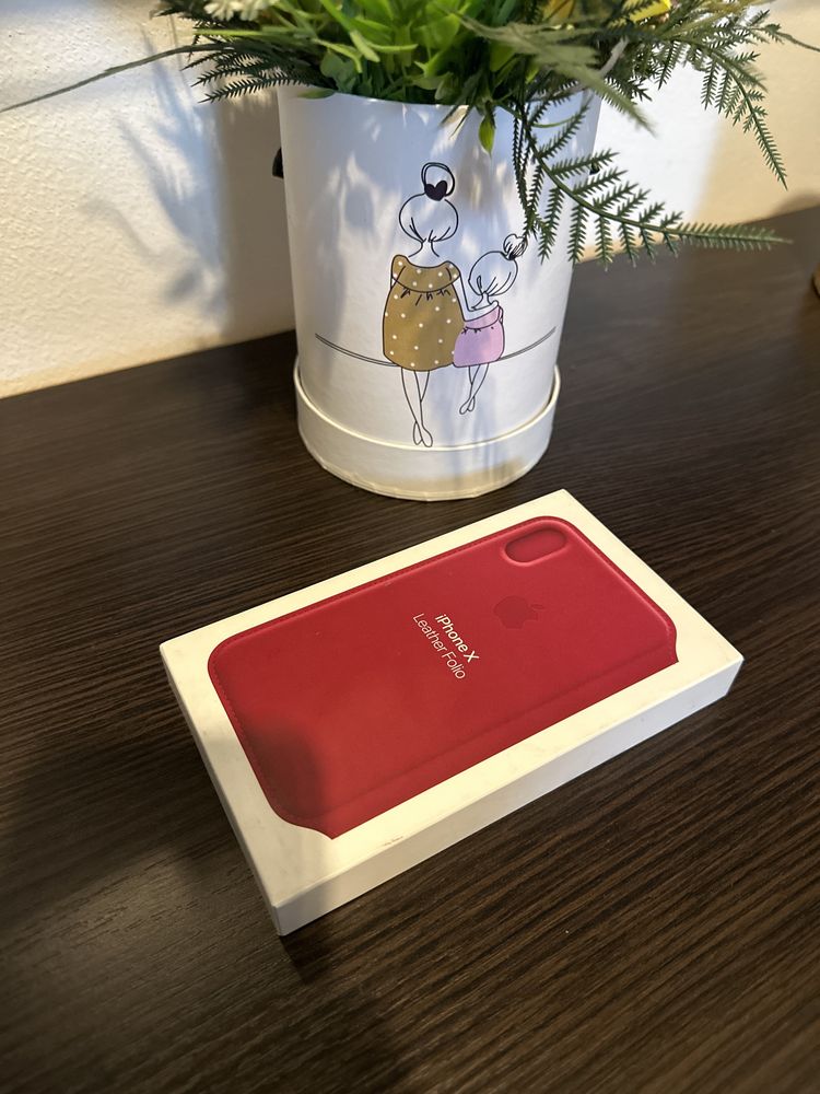 Husă iPhone X/XS Leather Folio Originală