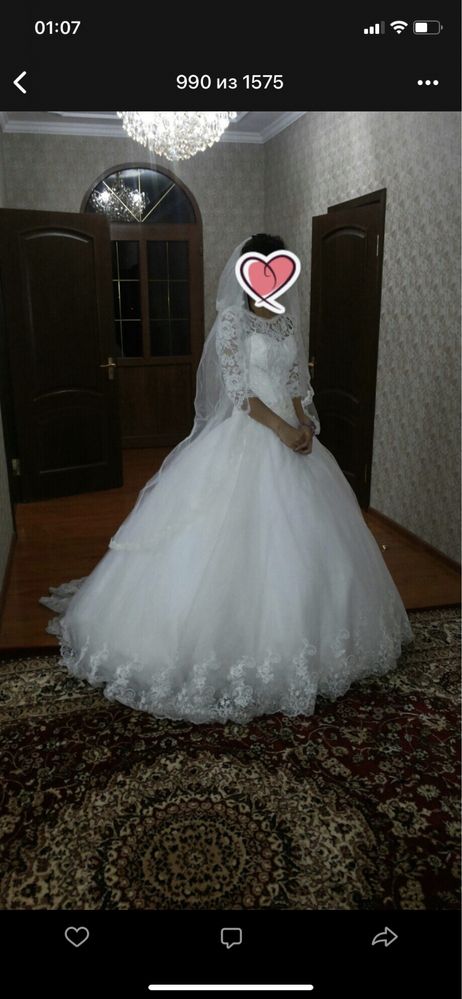 Свадебное кружевное платье