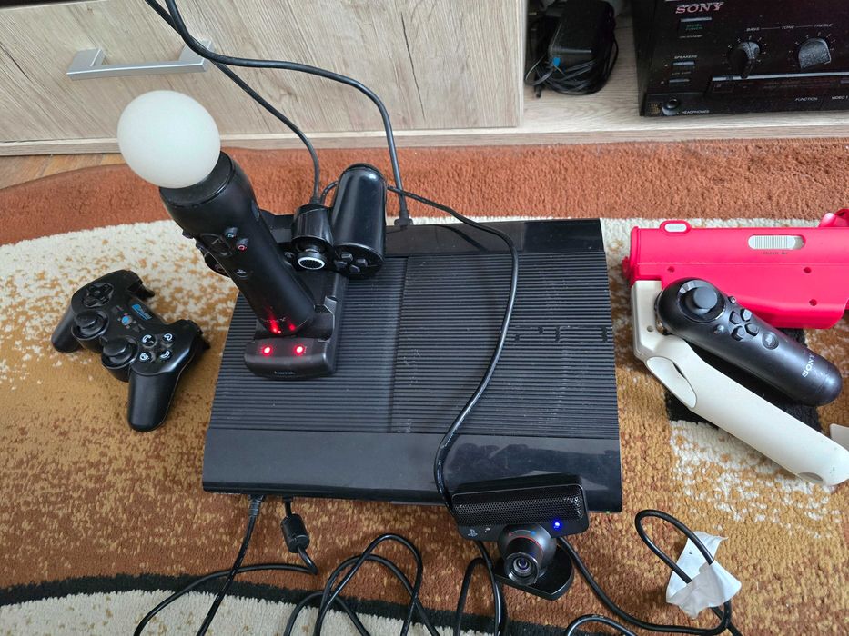 PS3 500 GB Modat+VR, Accesorii full