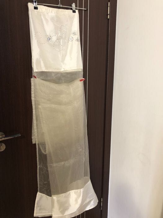 Перде тънко, цвят шампанско