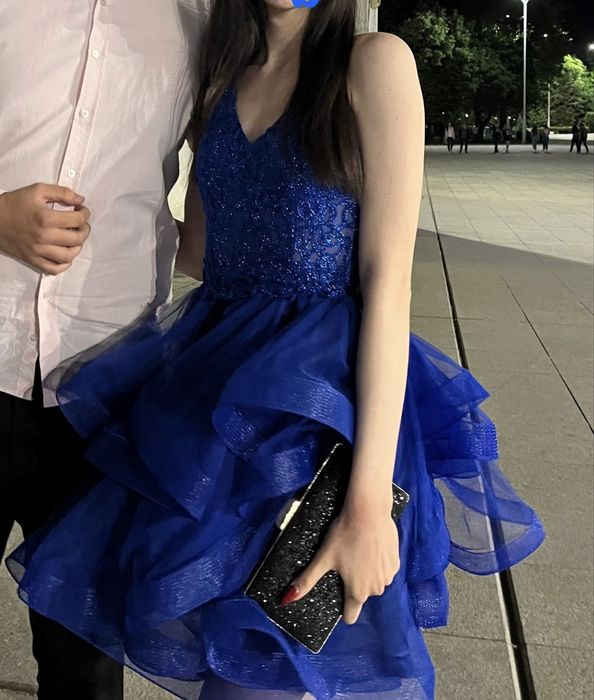 Официална синя рокля