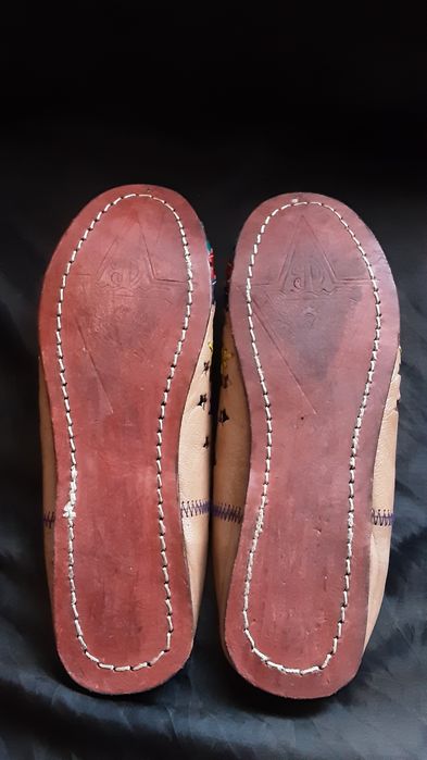 Papuci piele naturală