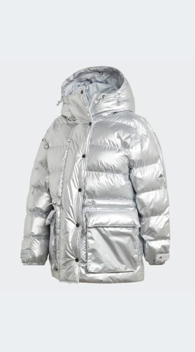 Куртка adidas stella mccartney серебристая