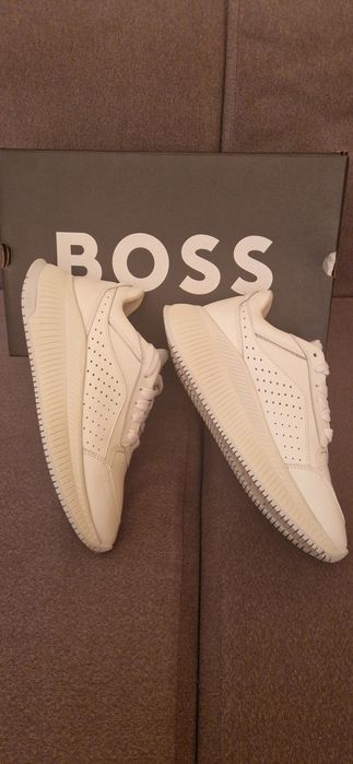 HUGO BOSS, бели дамски маратонки