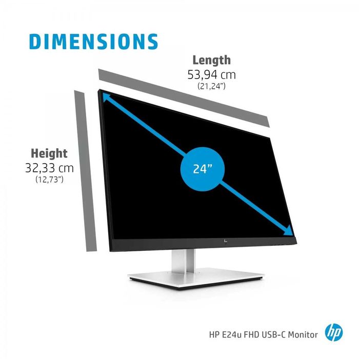 Монитор HP E24u G4 1920x1080 с 12 месеца гаранция