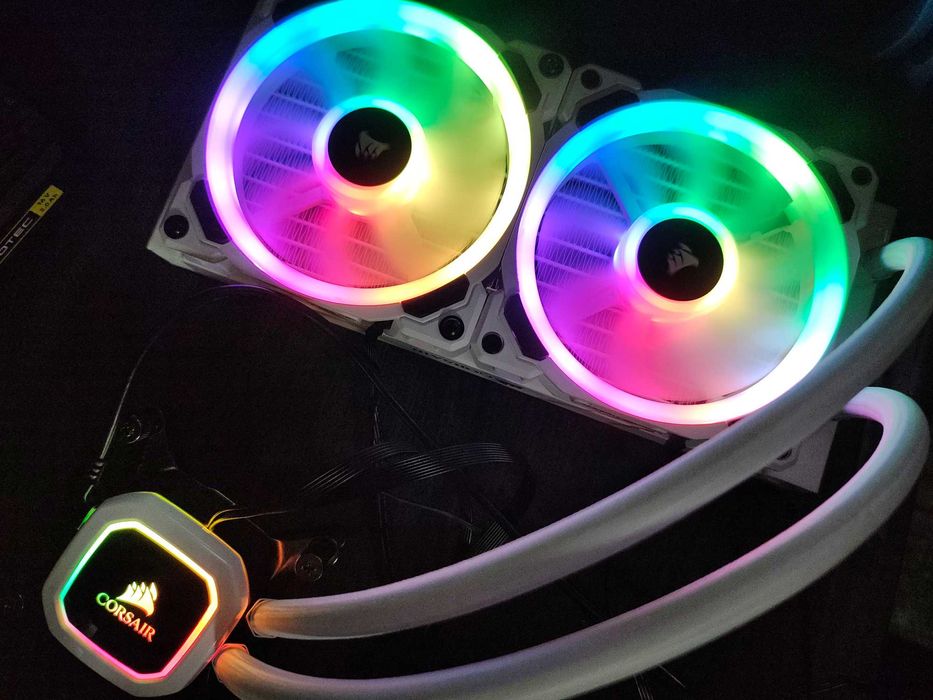 Cooler CPU Corsair Hydro H100i RGB Platinum SE White, Intel.