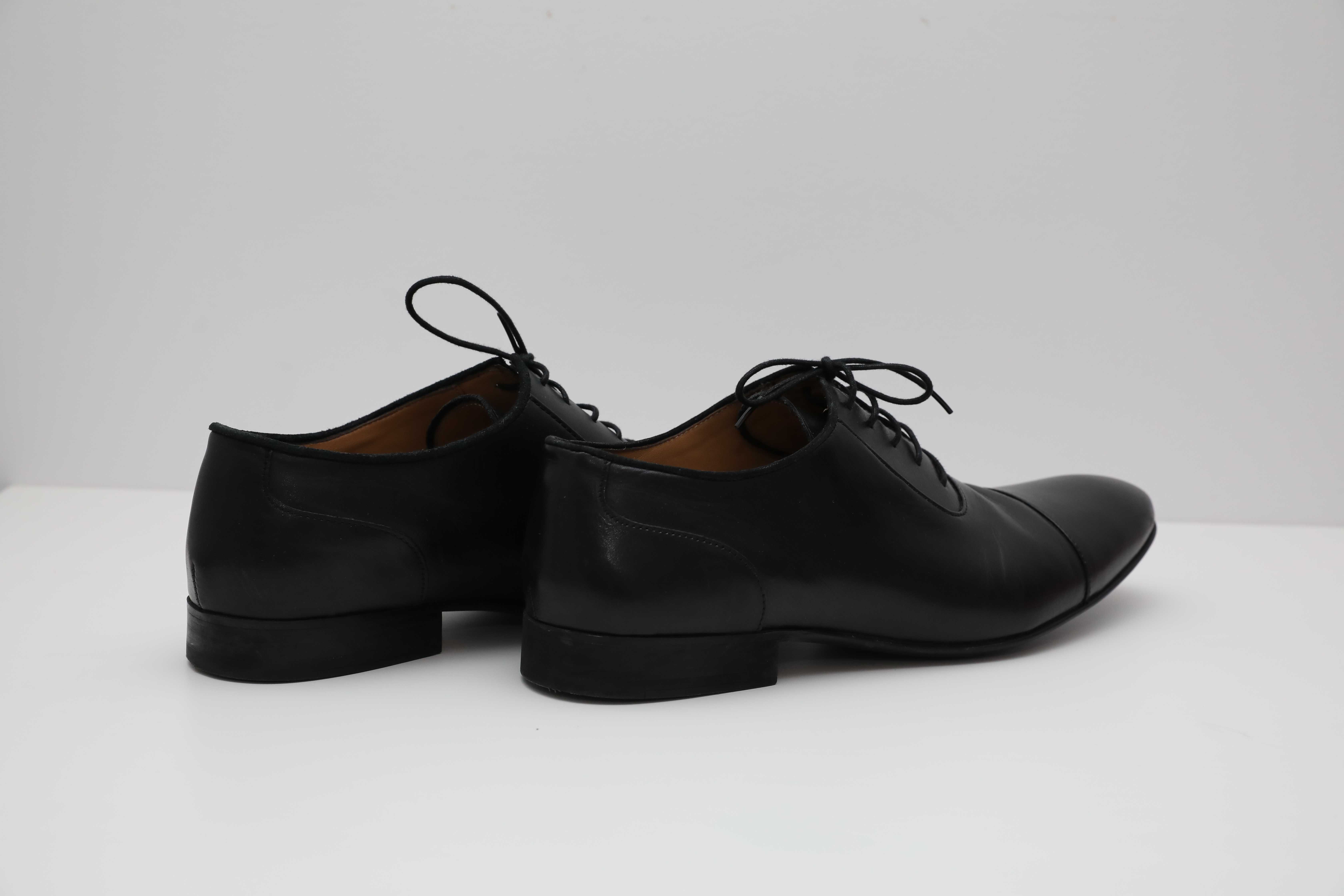 Pantofi piele neagra-ZARA-nr 43
