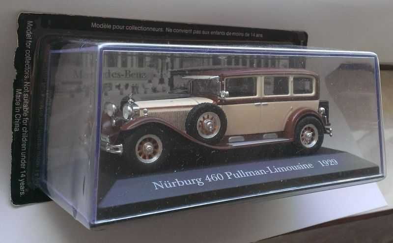 Macheta Mercedes Nurburg 460 Pullman Limousine 1929 - IXO/Altaya 1/43