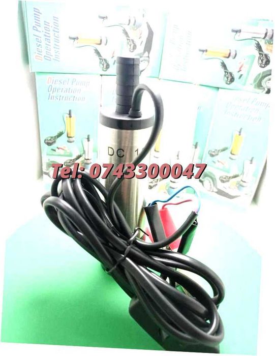 Pompa Electrica Submersibila Pentru Transfer 12v Motorina Si Apa Ulei