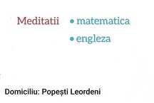 Meditatii matematica și engleză