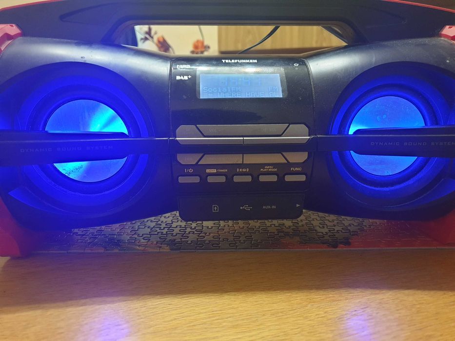 Boxa Telefunken cu radio FM, usb, card, bluetooth, AUX