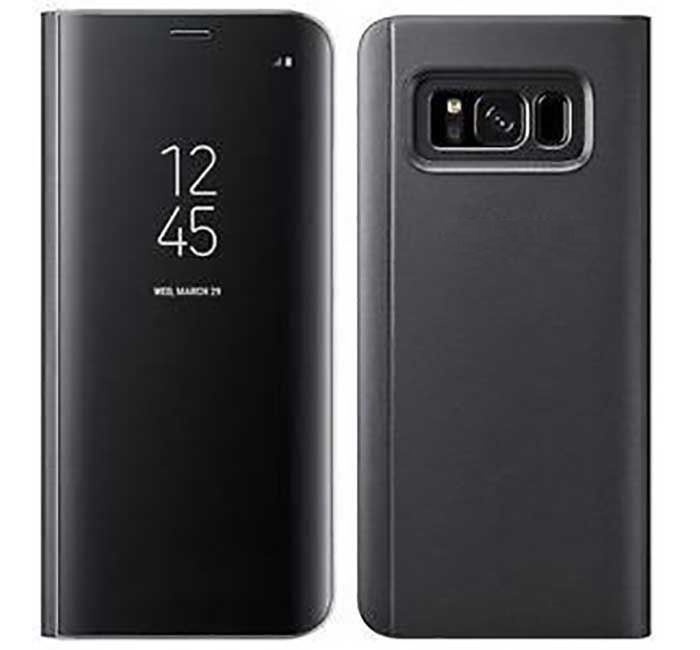 Husa de protectie Clear View Standing Samsung Galaxy S8 Plus Black