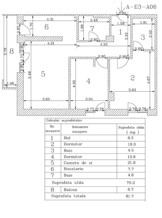 Apartament 3 camere: Aviației – Băneasa, MUTARE IMEDIATA