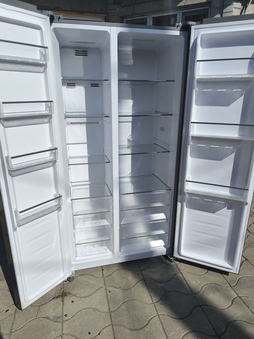 Side by Side BEKO GNO4331XPN, NeoFrost, 442 l, H 177 cm, Clasa E, inox