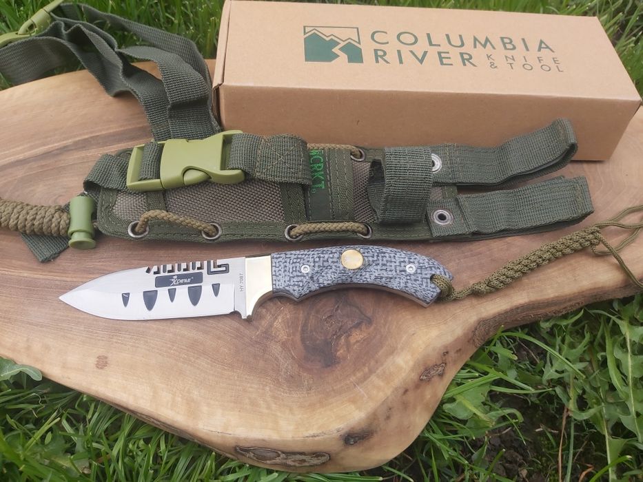 Тактически ловен нож Columbia,фултанг,кания CRKT за колан и бедро