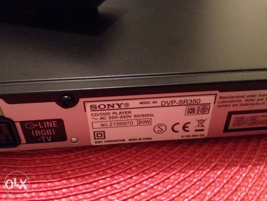 DVD Player Sony DVP-SR350