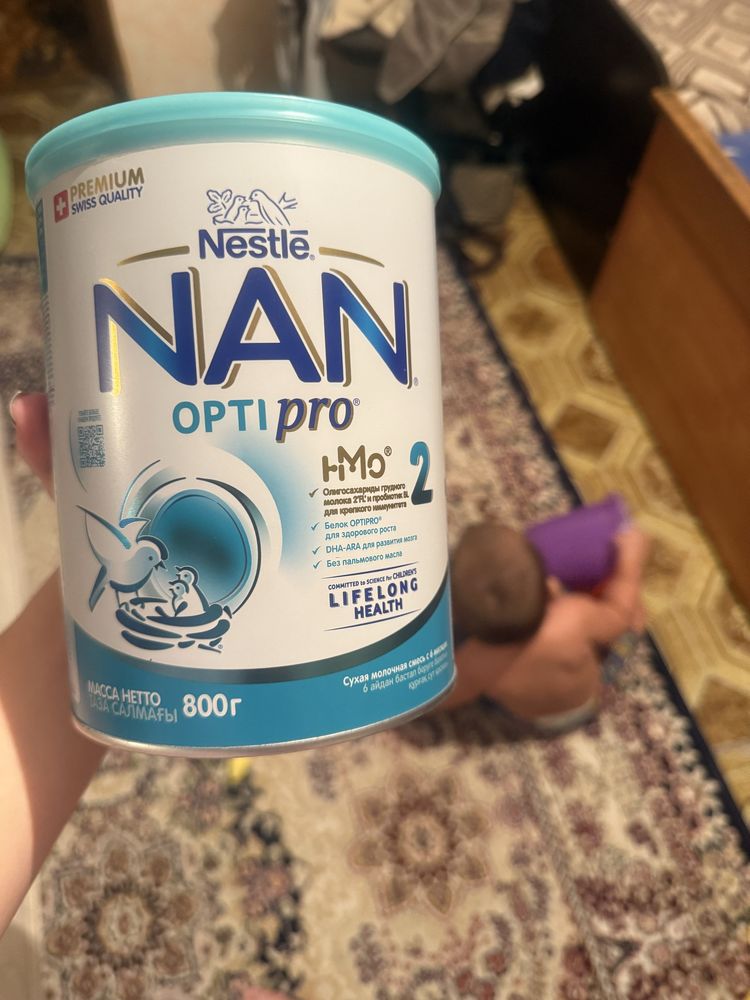 Отдам  смесь нан 2