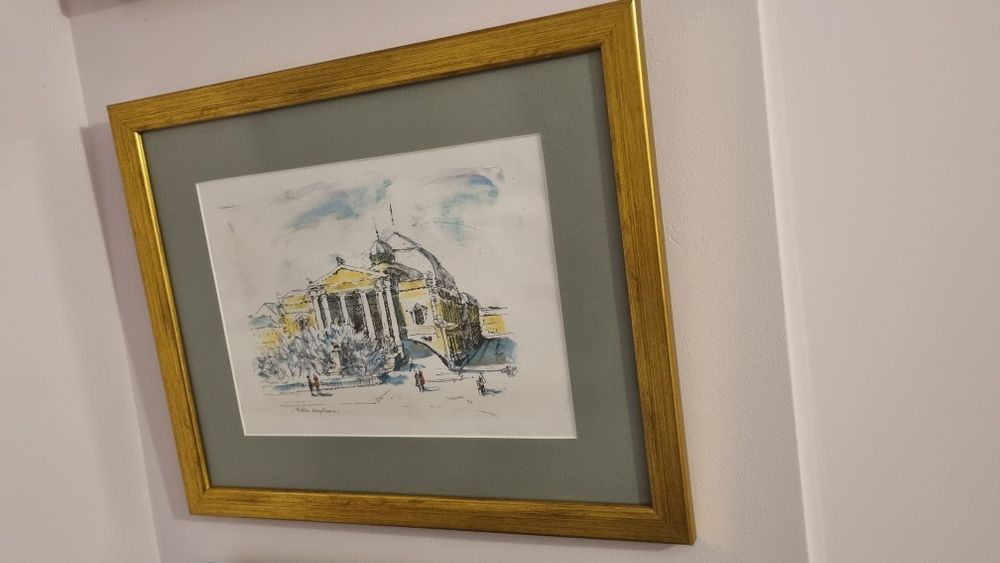 Tolnay Tibor acuarela Oradea tablou pictura