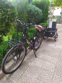 Електрически велосипед с ремарке . 28 "-батерия 36v