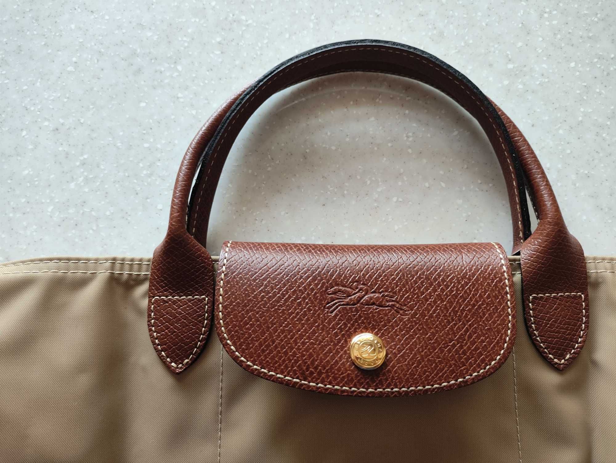 Сумка Longchamp, бежевая, оригинал