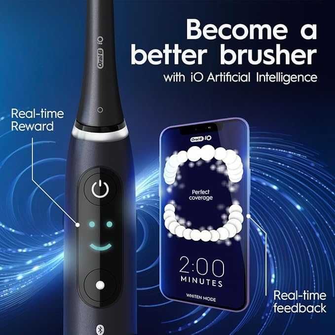 Електрическа четка за зъбиBraun Oral-B iO Seriess 8N , виолетов/бял