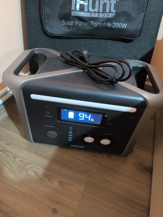 Преносима зарядна станция Anker 757 + Слънчев панел iHunt Solar 200 w.